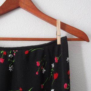 Black Floral Mini Skirt - Jonathan Martin